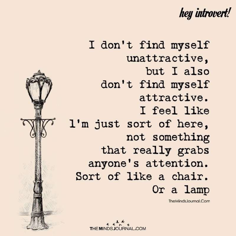 I Don’t Find Myself Unattractive