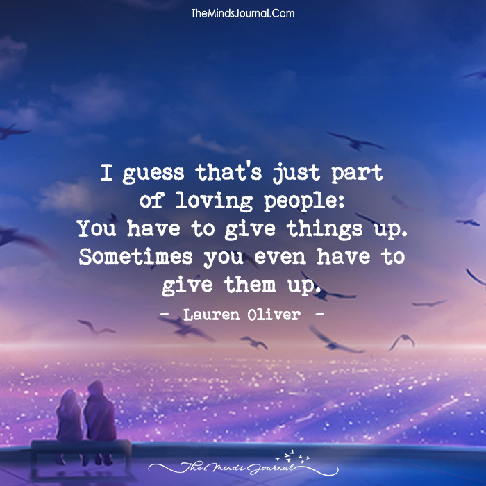 Giving Up and Love