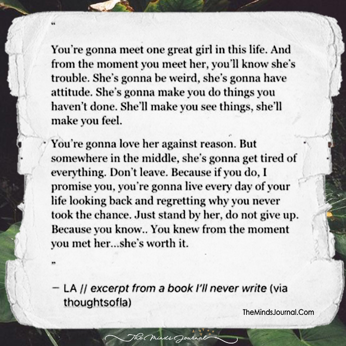 When You Meet HER, Don’t Ever Leave