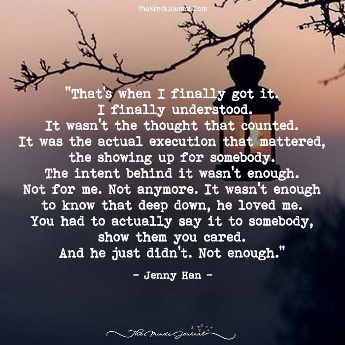 That’s When I Finally Got It