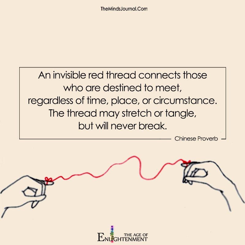 An Invisible Red Thread Connects Those Who Are Destined To Meet