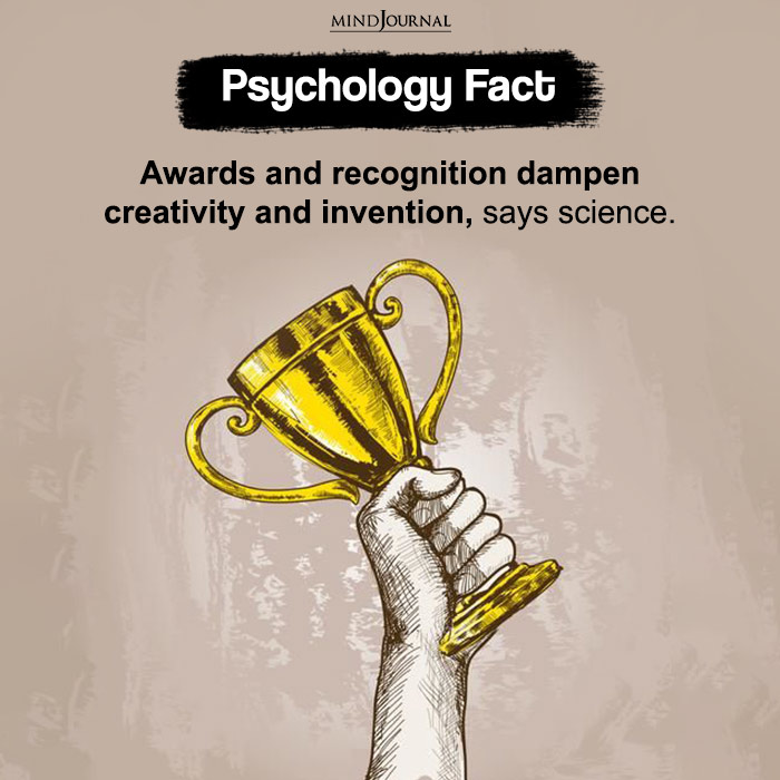 Awards And Recognition Dampen Creativity
