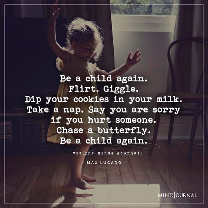 Be A Child Again. Flirt. Giggle. Dip Your Cookies In Your Milk
