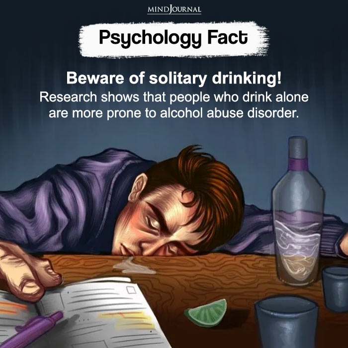 Beware Of Solitary Drinking
