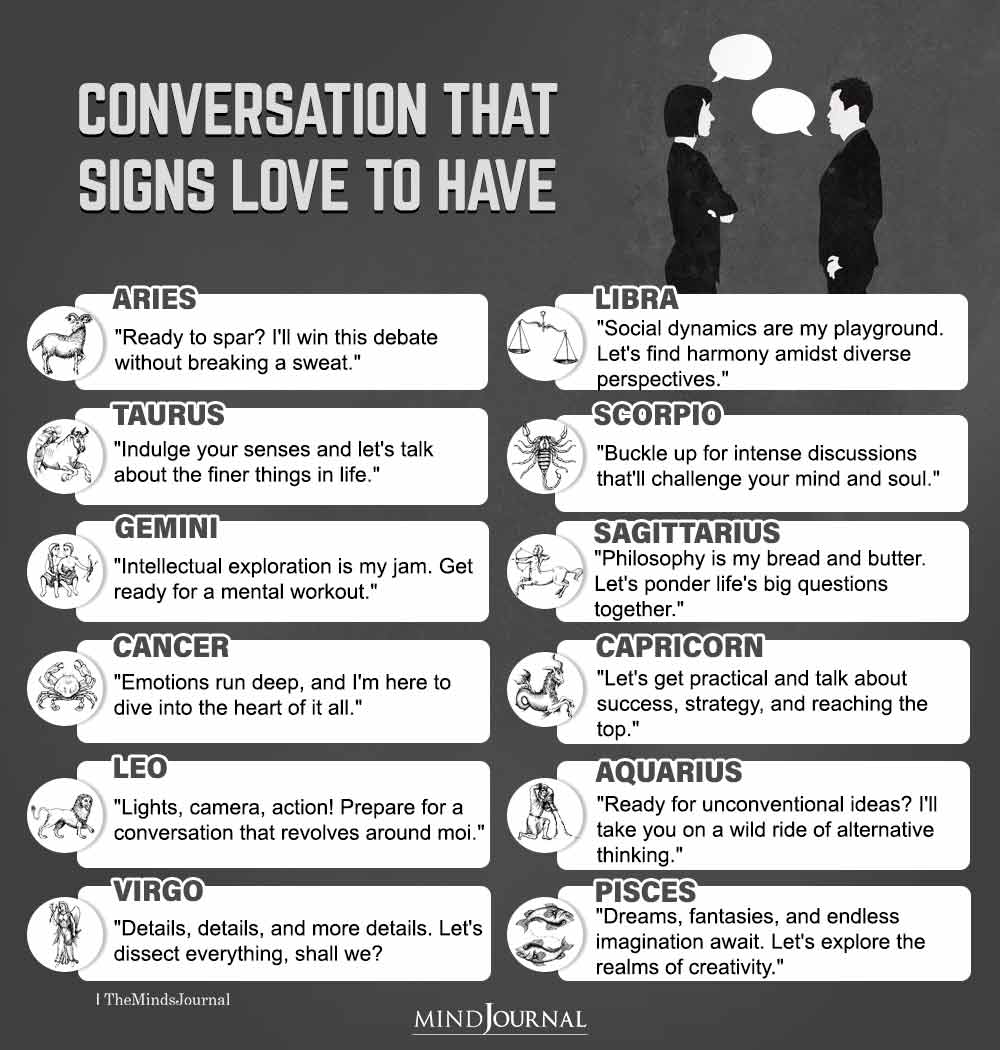 Conversation That Signs Love To Have