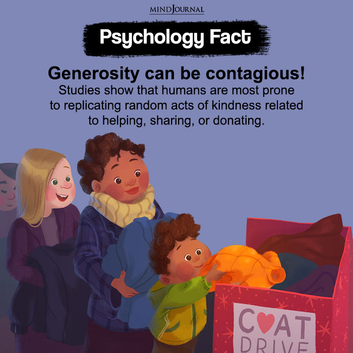 Generosity Can Be Contagious