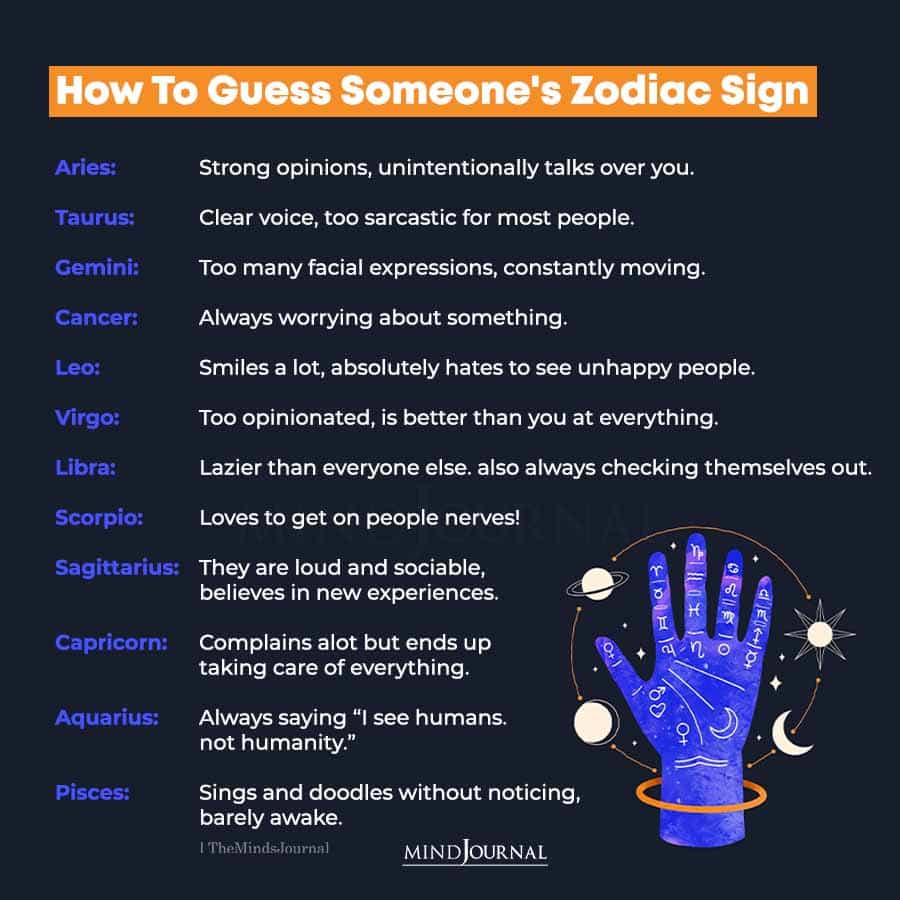 How To Guess Someone’s Zodiac Sign
