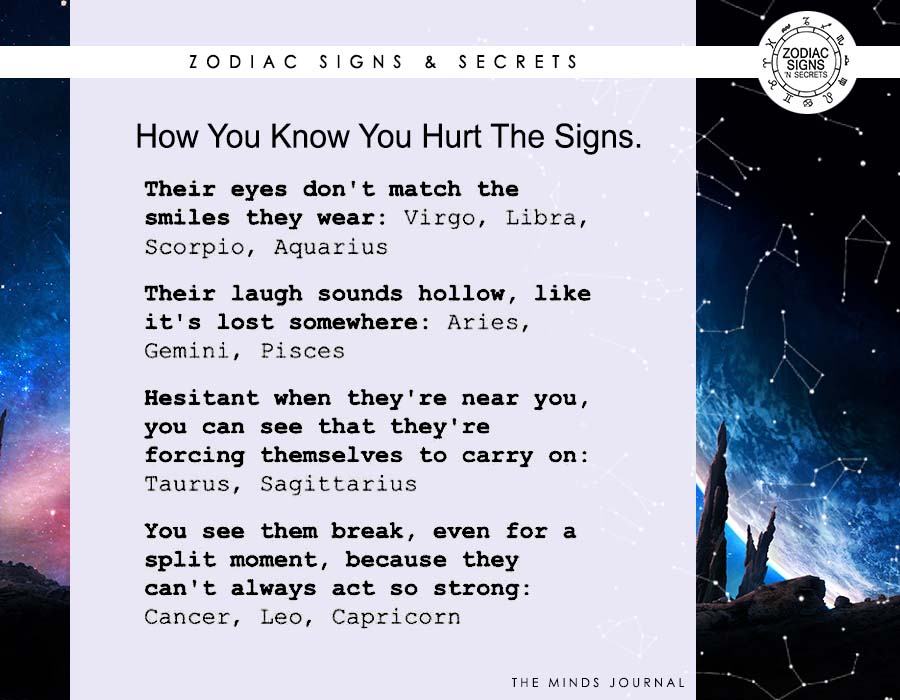 How Will You Know You Hurt The Signs