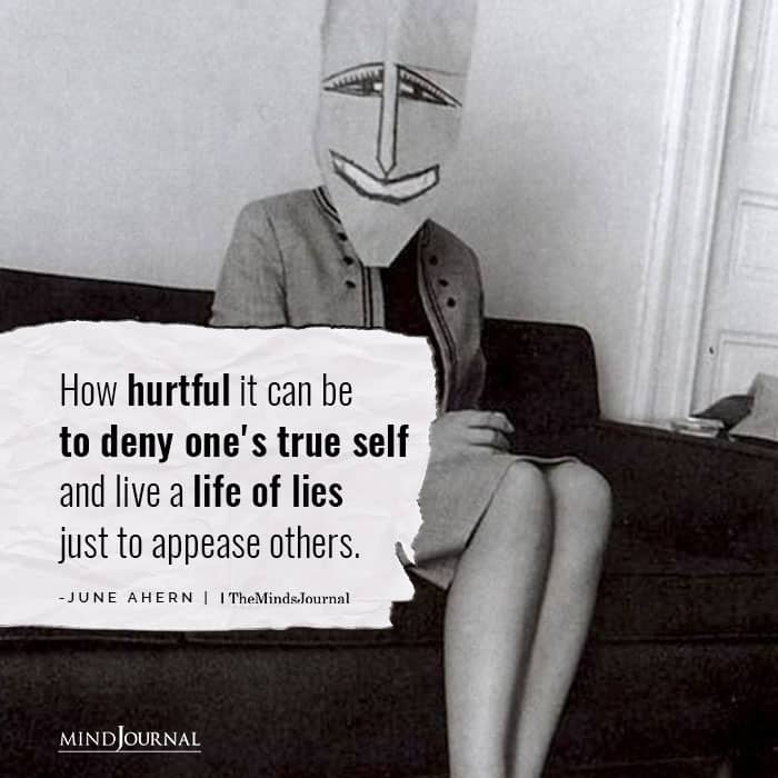 How hurtful it can be to deny one’s true self
