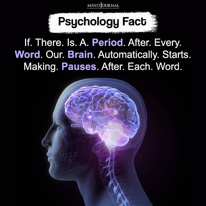 If. There. Is. A. Period. After. Every. Word. Our. Brain.