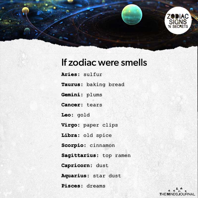 If Zodiac Were Smells