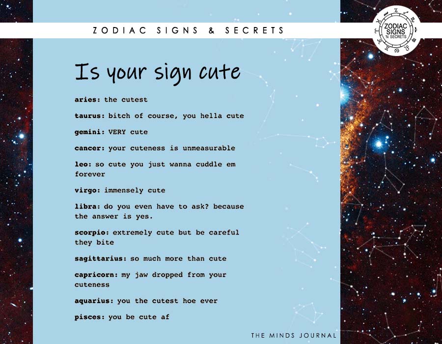 Is Your Sign Cute