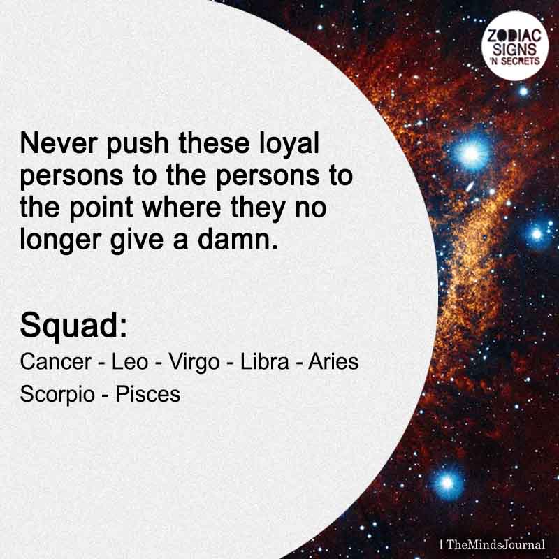 “Never Push These Loyal Persons” Squad