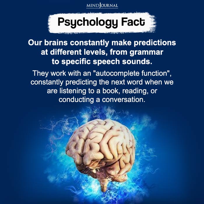 Our Brains Constantly Make Predictions At Different Levels