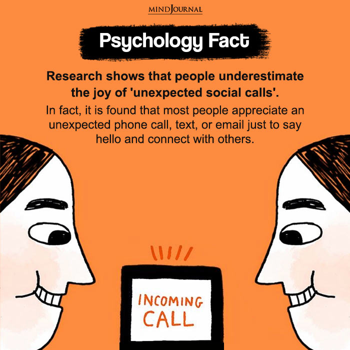 Research Shows That People Underestimate The Joy Of Unexpected Social Calls