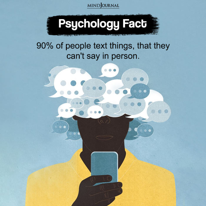 90% Of People Text Things That They Can’t Say In Person