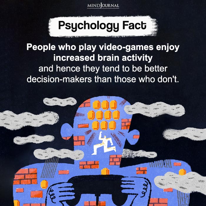 People Who Play Video-games Enjoy Increased Brain Activity
