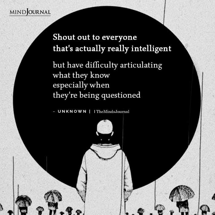Shout out to everyone that’s actually really intelligent