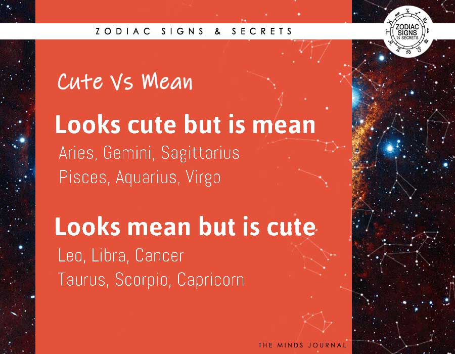 Signs As ‘Cute vs Mean’
