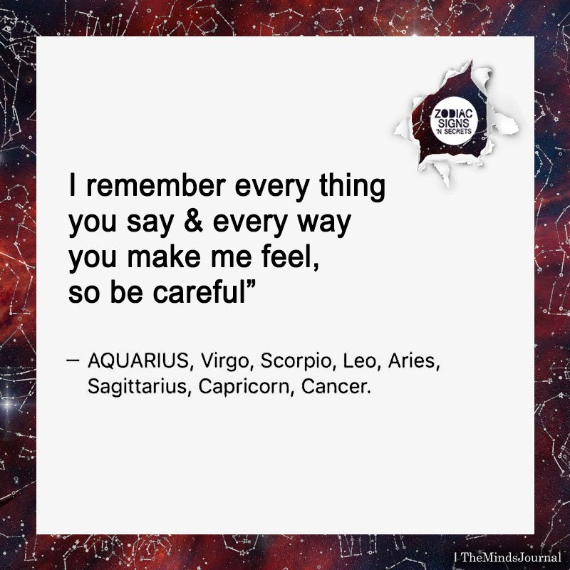 Signs As I Remember Every Thing