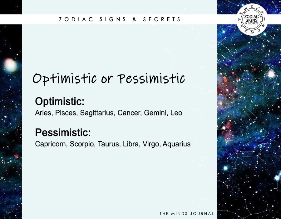 Signs As ‘Optimistic or Pessimistic’