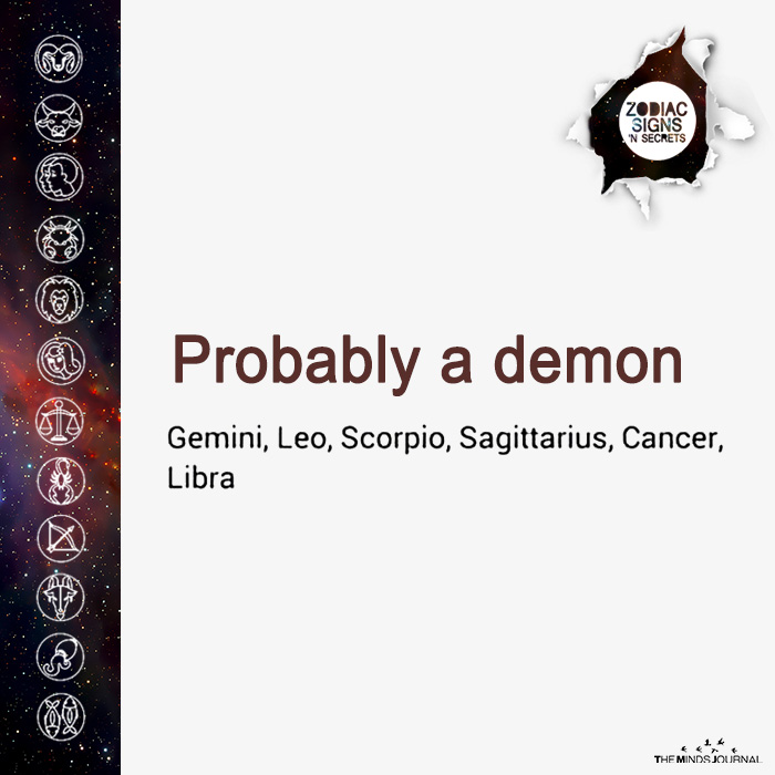 Signs As Probably A Demon