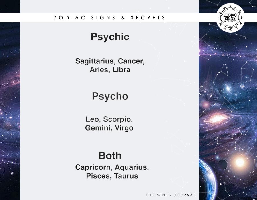Signs As ‘Psychic vs Psycho’