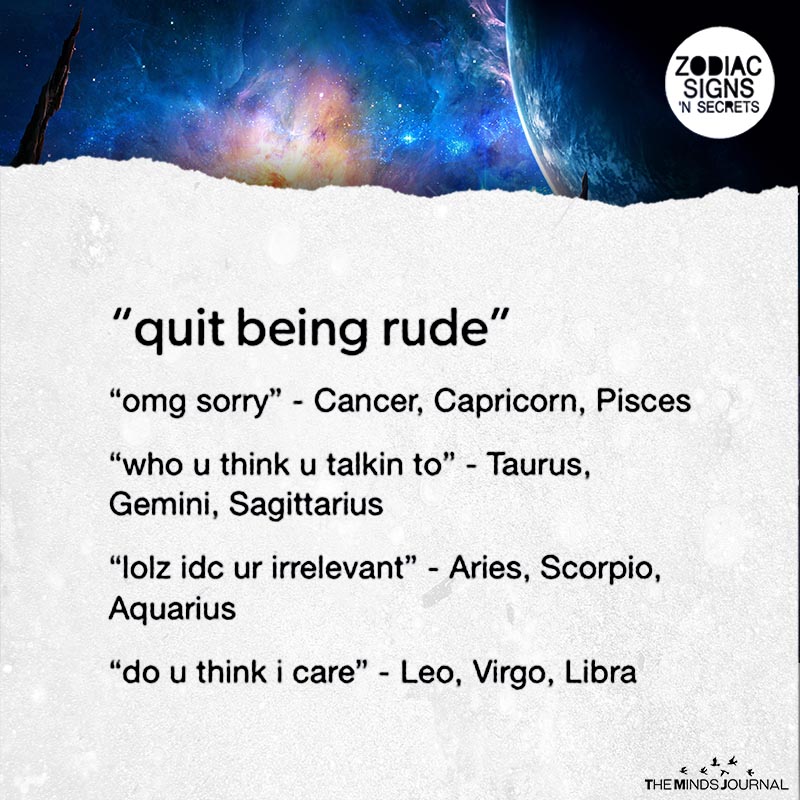 Signs As “Quit Being Rude”