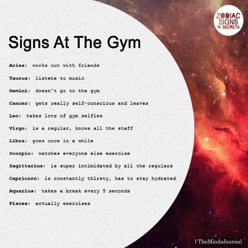 Signs At The Gym
