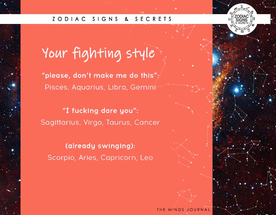 Signs’ Fighting Style