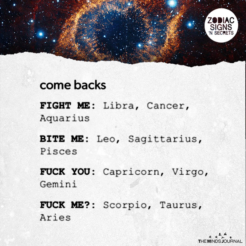 Signs On Come Backs