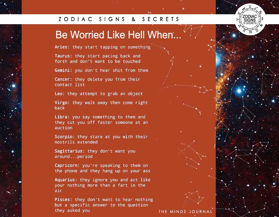 Signs That Be Worried Like Hell