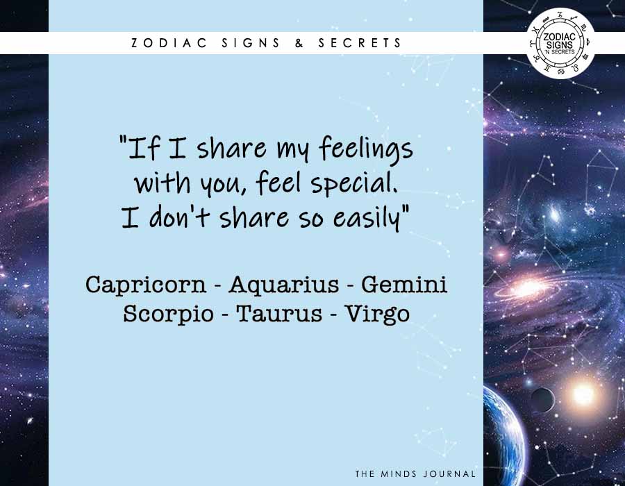 Signs That Don’t Share Their Feelings Easily