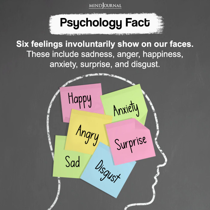 Six Feelings Involuntarily Show On Our Faces
