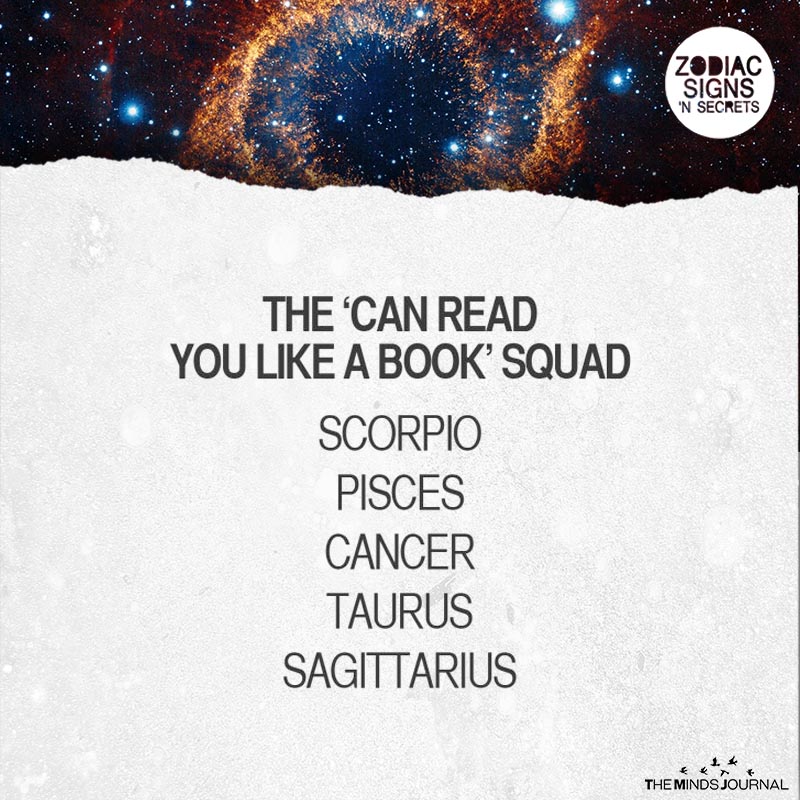The ‘Can Read You Like A Book’ Squad