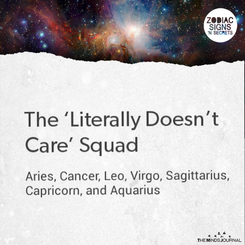 The ‘Literally Doesn’t Care’ Squad