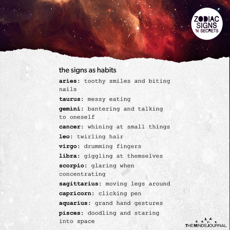 The Signs As Habits