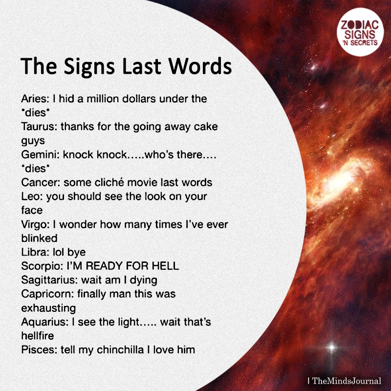 The Signs’ Last Word