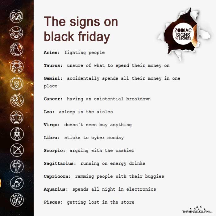The Signs On Black Friday