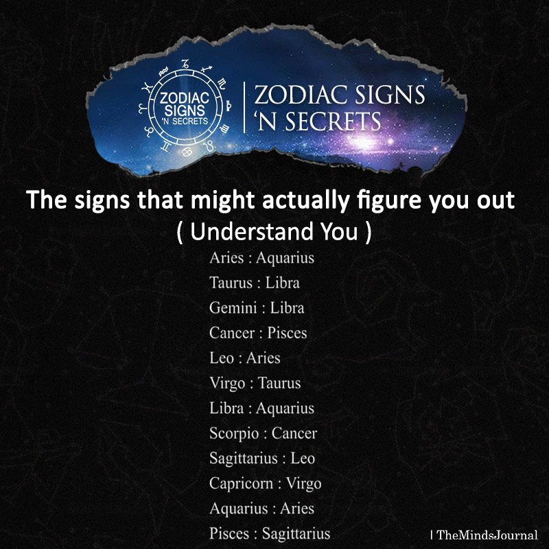 The Signs That Might Actually Figure You Out(Understand You)