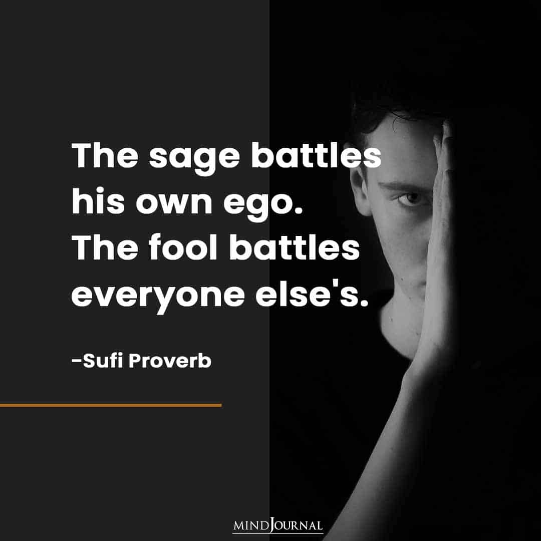 The Sage Battles His Own Ego.
