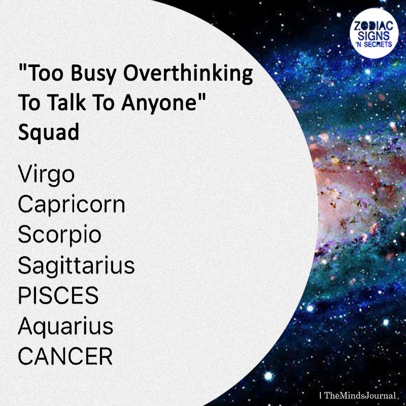 “Too Busy Overthinking To Talk To Anyone” Squad