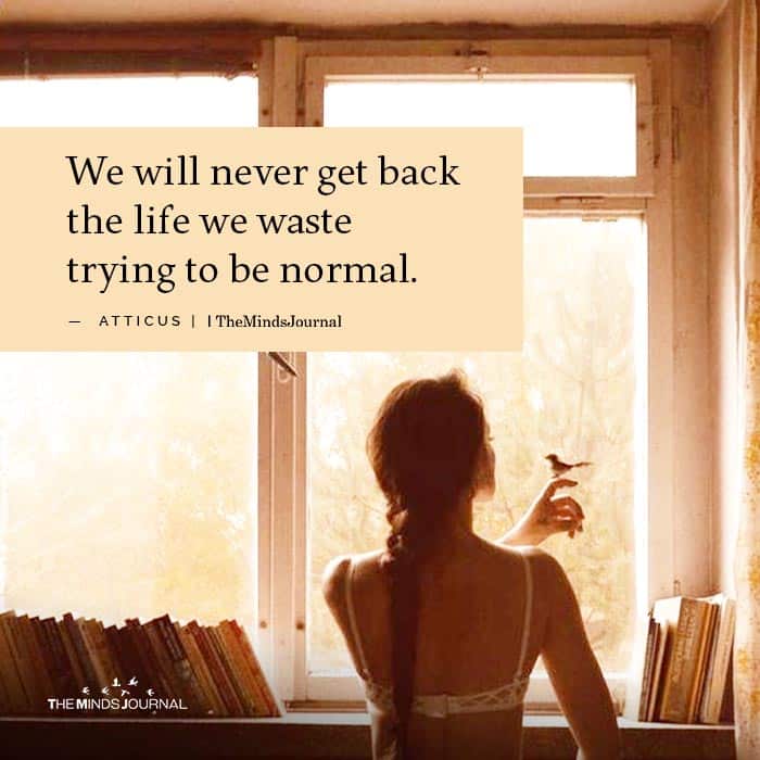 We will never get back the life we waste