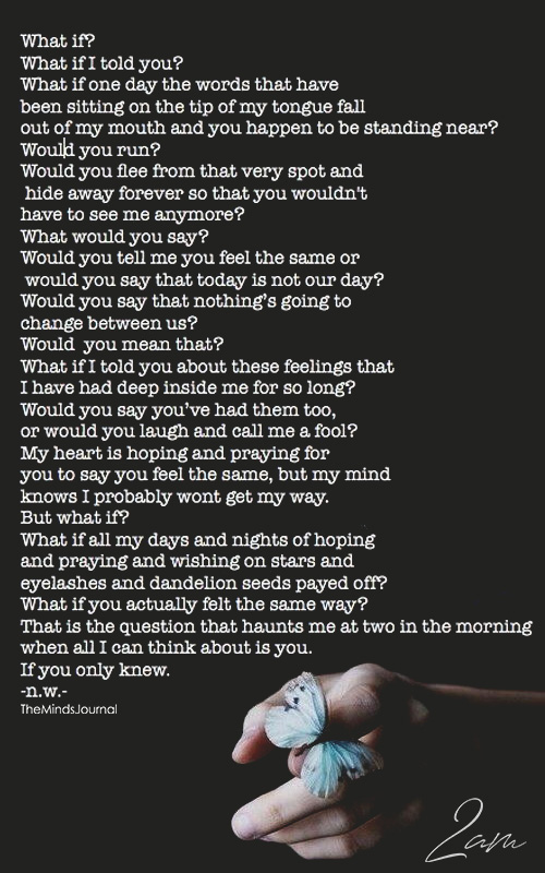 What If? What If I Told You?