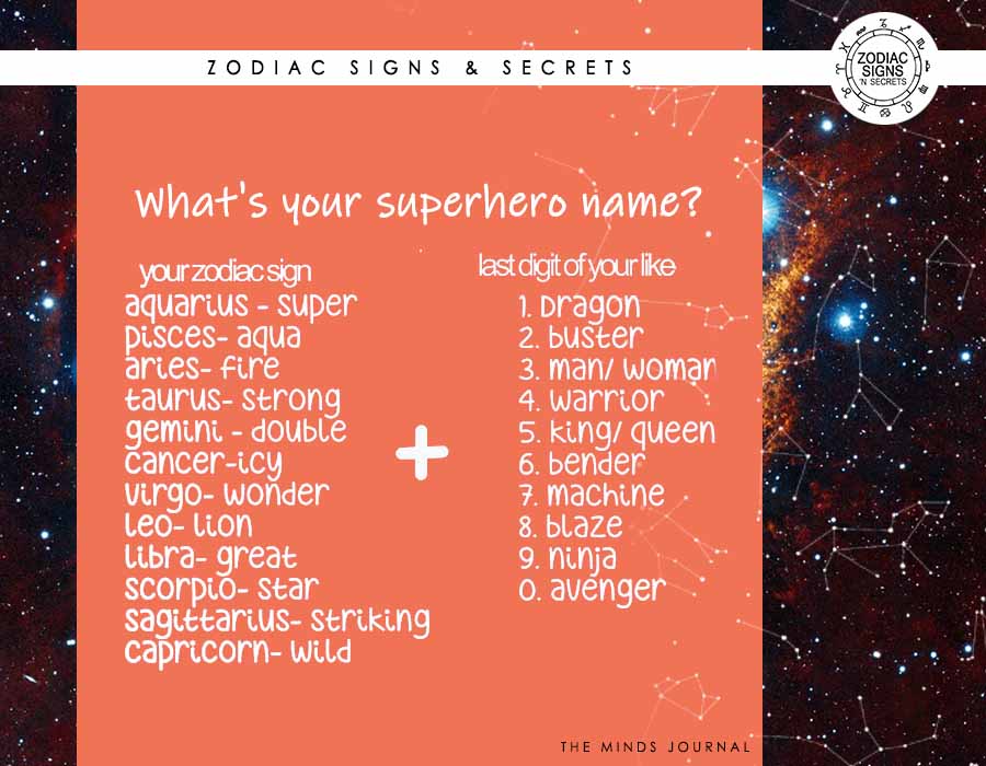 What Is Your Superhero Name