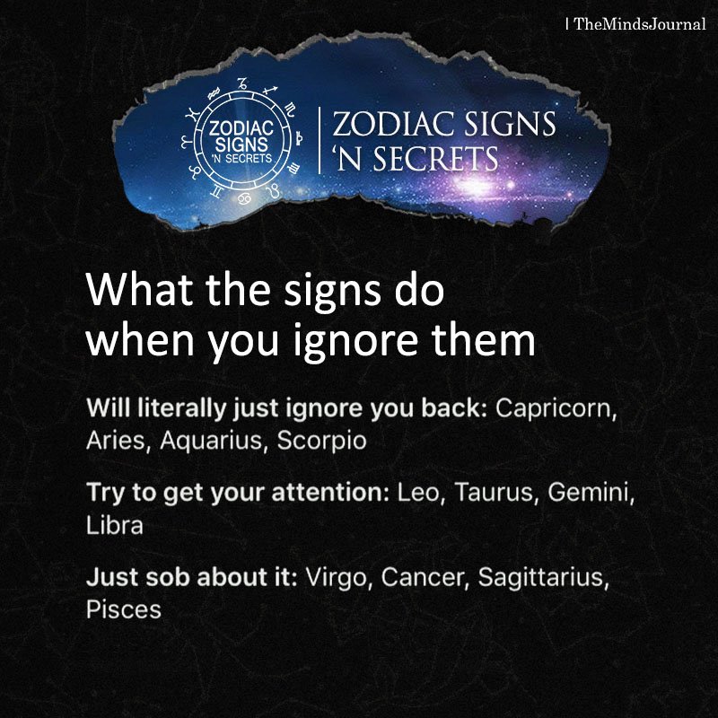 What The Signs Do When You Ignore Them