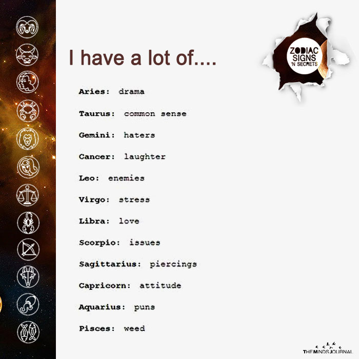 What The Signs Have A Lot of