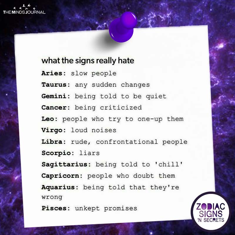 What The Signs Really Hate