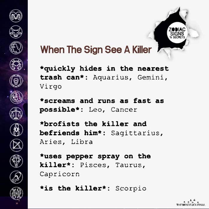 When The Sign See A Killer