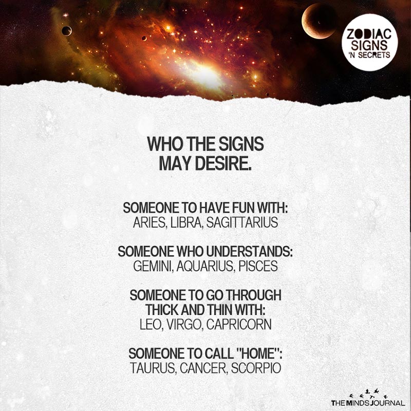 Who The Signs May Desire